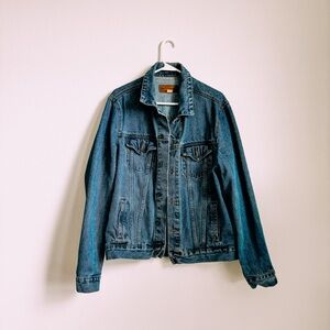 Port Authority women’s Jean jacket size M vintage oversized dark blue